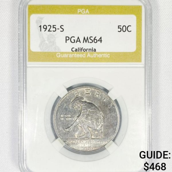 1925-S Jubilee Half Dollar PGA-MS64