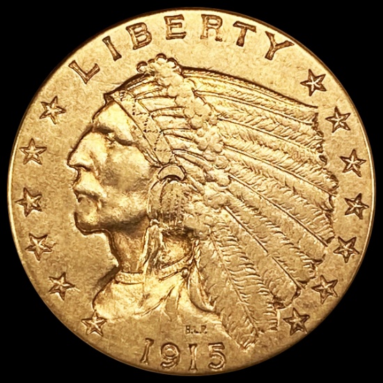 1915 $2.50 Gold Quarter Eagle CLOSELY