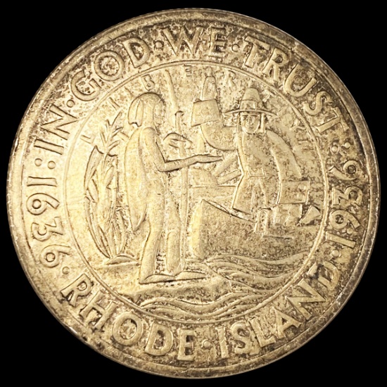 1936 Rhode Island Half Dollar NEARLY UNCIRCULATED