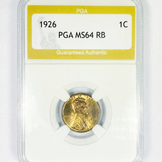 1926 Wheat Cent PGA-MS64 RB