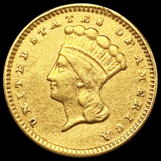 1874 Rare Gold Dollar NEARLY UNCIRCULATED