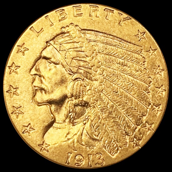 1913 $2.50 Gold Quarter Eagle UNCIRCULATED