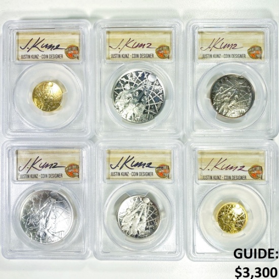 2020 Gold/Silv Bball Complete Set PCGS-MS70