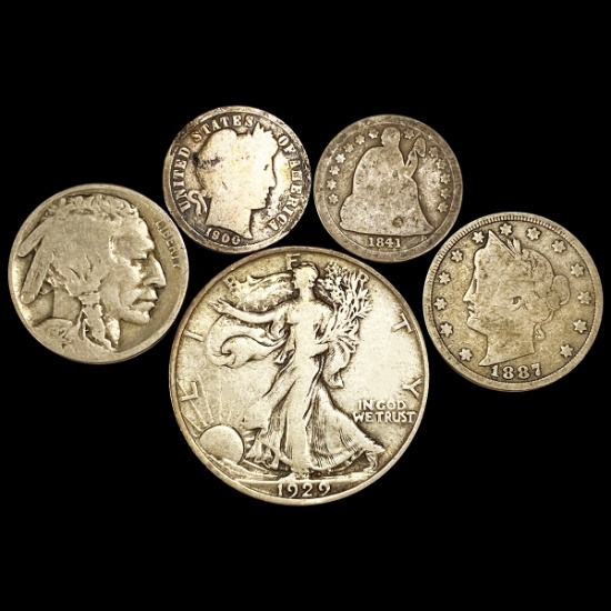 (5) Misc Coins LIGHTLY CIRCULATED