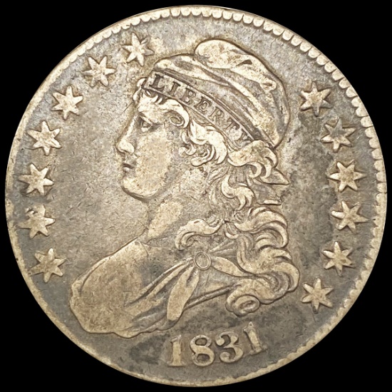 1831 Capped Bust Half Dollar LIGHTLY CIRCULATED