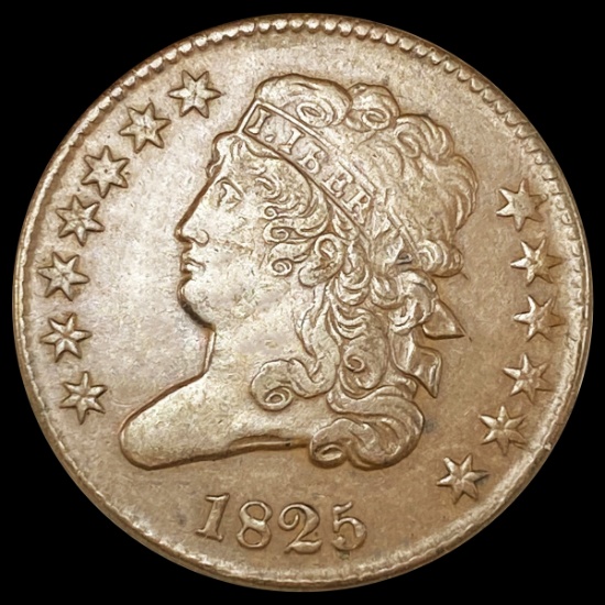 1825 Classic Head Half Cent UNCIRCULATED