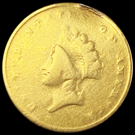 1854 Rare Gold Dollar NICELY CIRCULATED