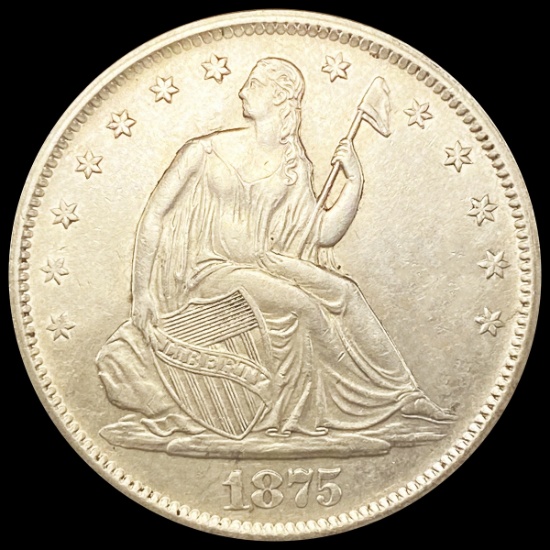 1875-S Seated Liberty Half Dollar UNCIRCULATED