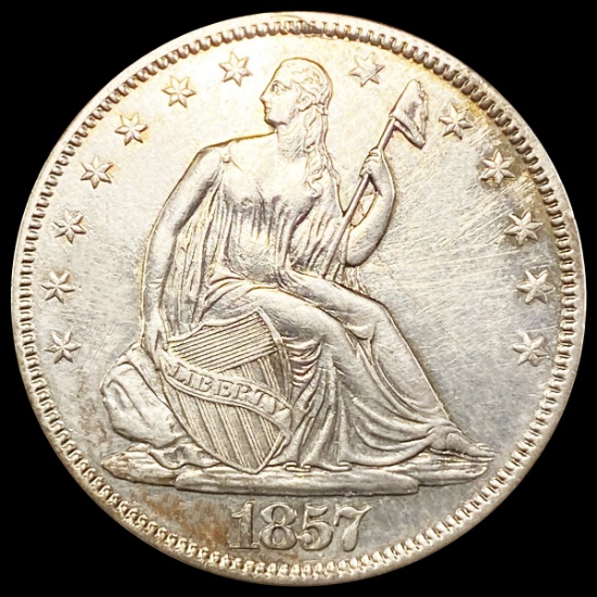 1857 Seated Liberty Half Dollar UNCIRCULATED