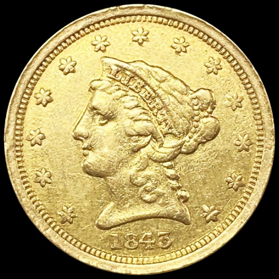 1843-O $2.50 Gold Quarter Eagle ABOUT