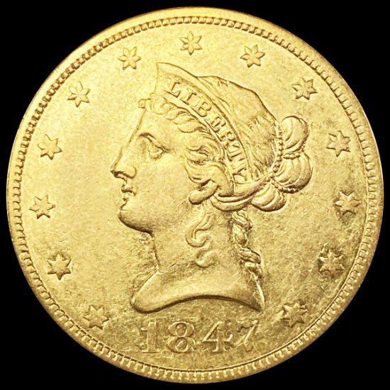 1847 $10 Gold Eagle UNCIRCULATED
