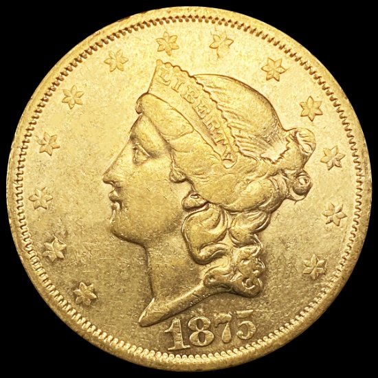 1875-S $20 Gold Double Eagle UNCIRCULATED