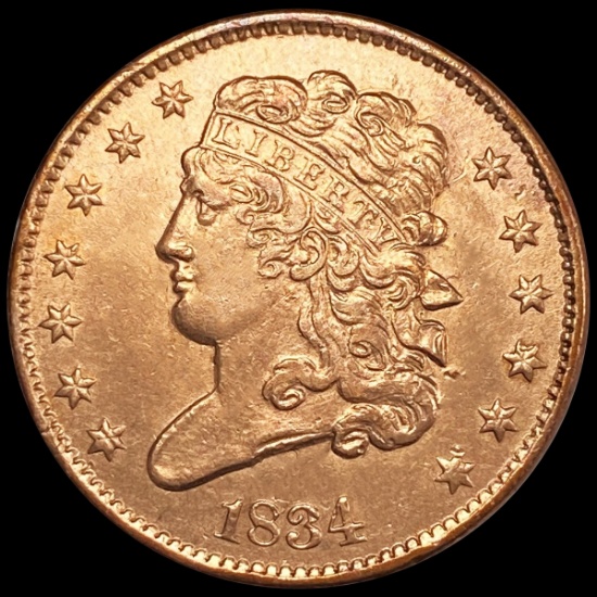 1834 RD Classic Head Half Cent UNCIRCULATED