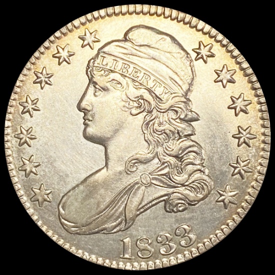 1833 Capped Bust Half Dollar CLOSELY UNCIRCULATED