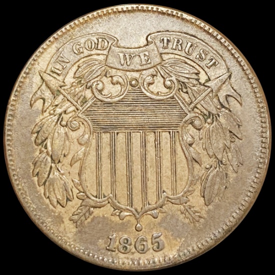 1865 Two Cent Piece LIGHTLY CIRCULATED
