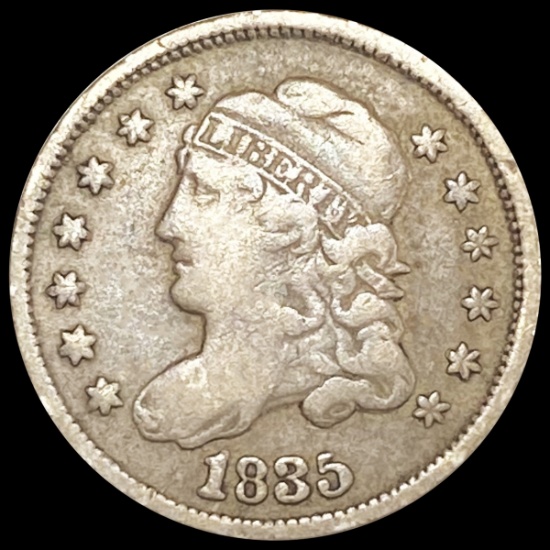 1835 Capped Bust Half Dime LIGHTLY CIRCULATED