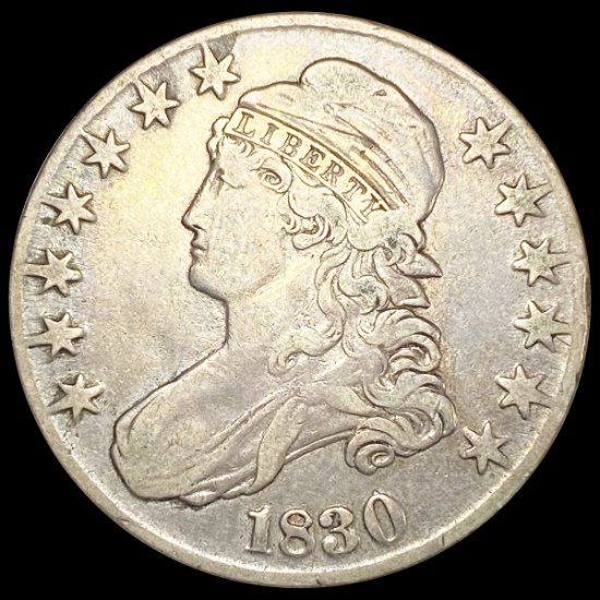 1830 Capped Bust Half Dollar NICELY CIRCULATED