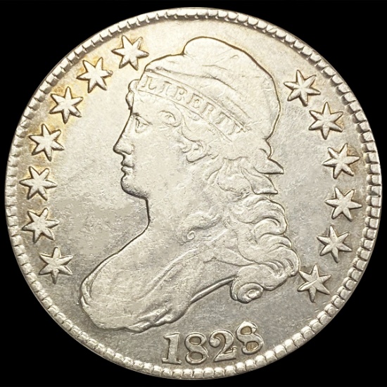 1828 Capped Bust Half Dollar LIGHTLY CIRCULATED