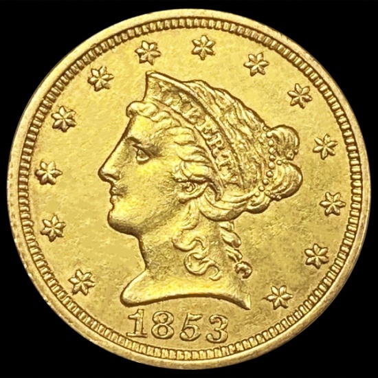 1853 $2.50 Gold Quarter Eagle UNCIRCULATED