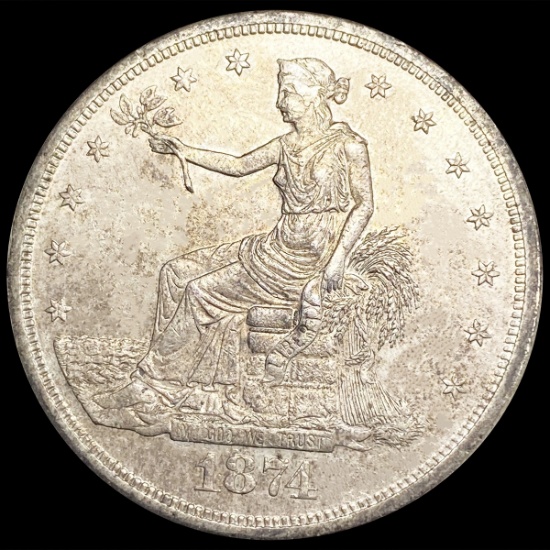 1874-S Silver Trade Dollar UNCIRCULATED