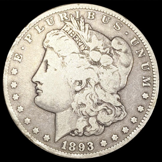 1893-CC Morgan Silver Dollar NICELY CIRCULATED