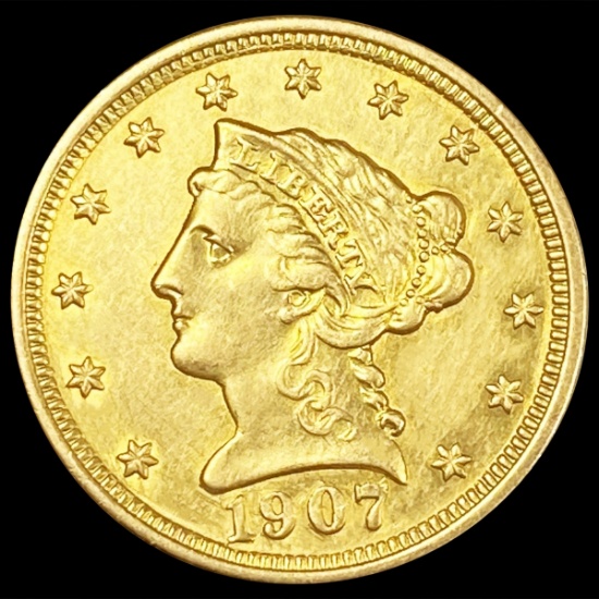1907 $2.50 Gold Quarter Eagle UNCIRCULATED