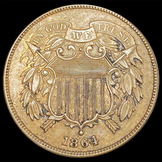 1864 Two Cent Piece CLOSELY UNCIRCULATED