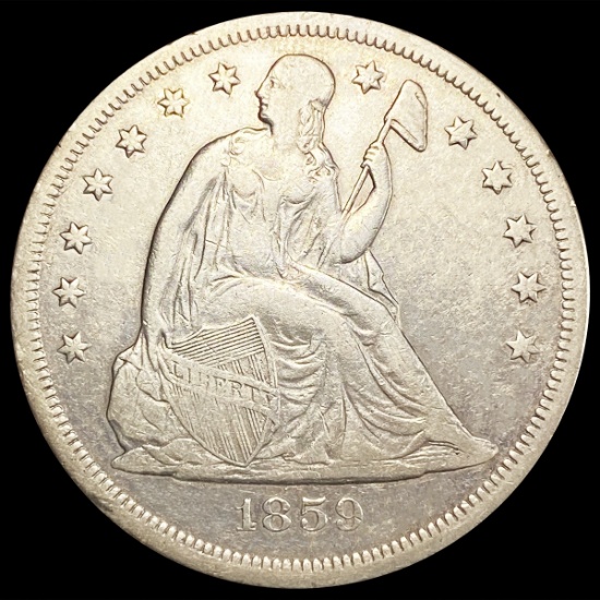 1859-O Seated Liberty Dollar NEARLY UNCIRCULATED