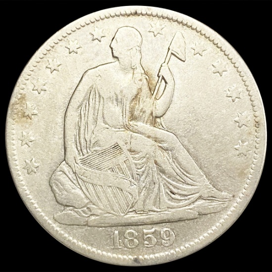 1859-O Seated Liberty Half Dollar LIGHTLY