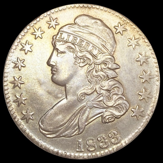 1833 Capped Bust Half Dollar CLOSELY UNCIRCULATED