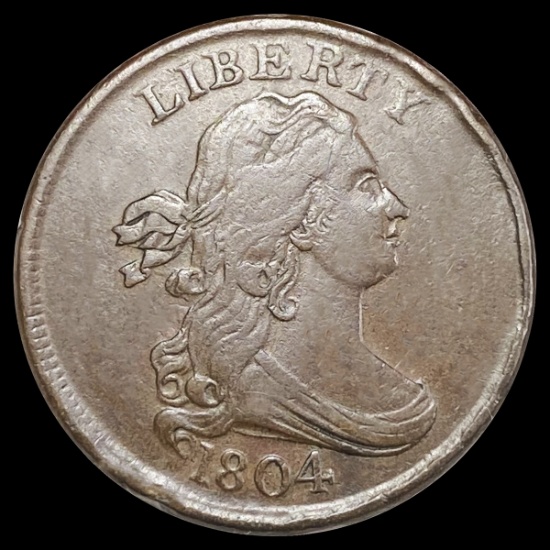 1804 Draped Bust Half Cent CLOSELY UNCIRCULATED
