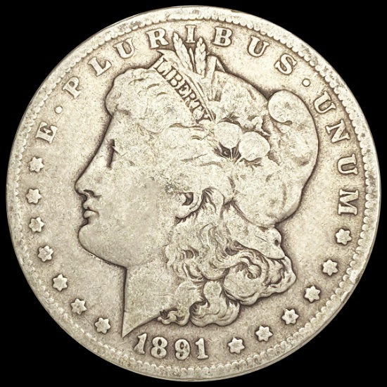 1891-CC Morgan Silver Dollar LIGHTLY CIRCULATED