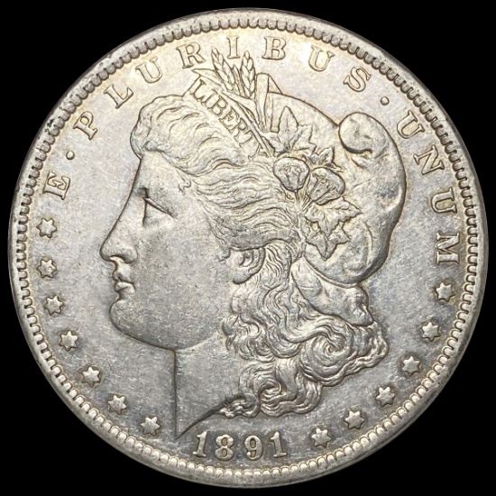 1891-CC Morgan Silver Dollar CLOSELY UNCIRCULATED