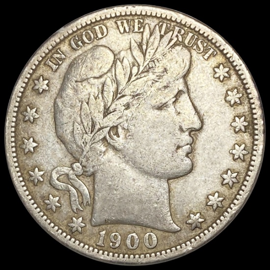 1900-S Barber Half Dollar LIGHTLY CIRCULATED
