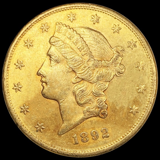 1892-S $20 Gold Double Eagle UNCIRCULATED