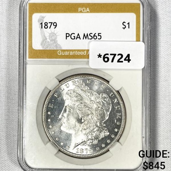 1879 Morgan Silver Dollar PGA-MS65