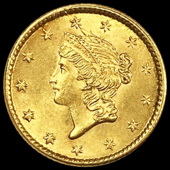 1853 Rare Gold Dollar CHOICE BU
