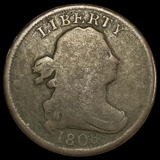 1808 Draped Bust Half Cent NICELY CIRCULATED