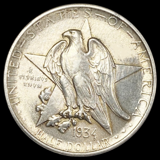 1934 Texas Half Dollar CLOSELY UNCIRCULATED