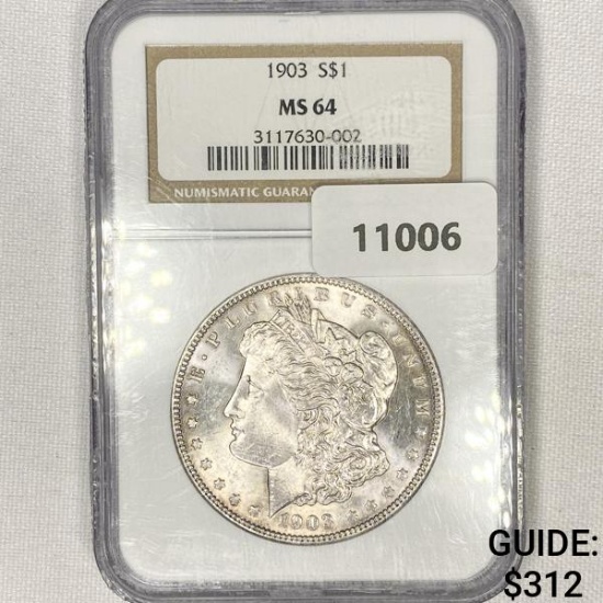 1903 Morgan Silver Dollar NGC-MS64