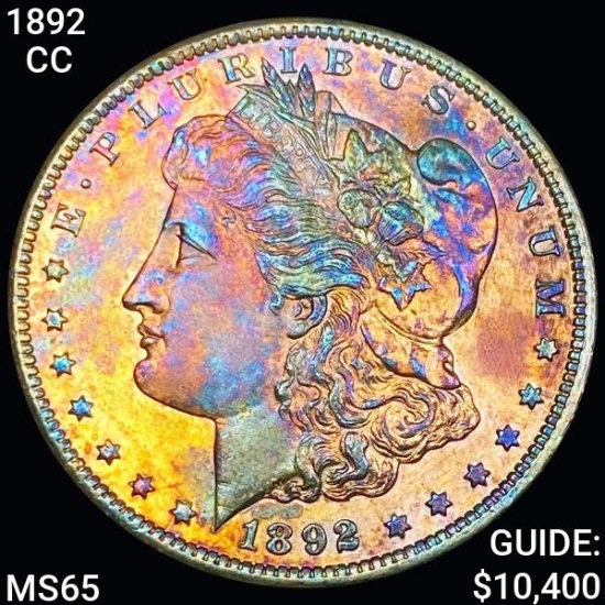 1892-CC Morgan Silver Dollar GEM BU