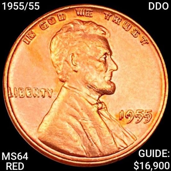 1955/55 Lincoln Wheat Cent CHOICE BU RED