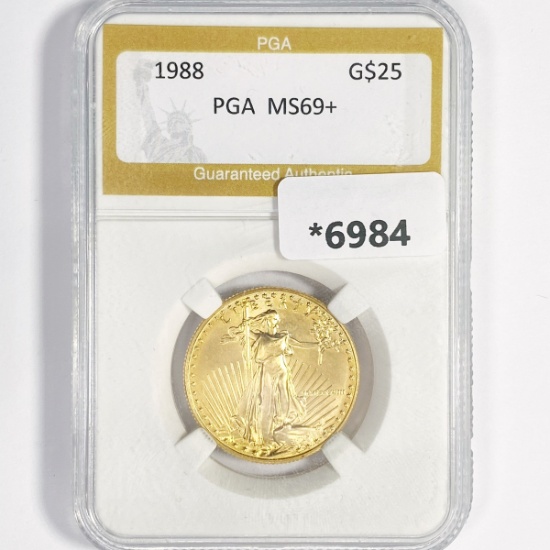 1988 $25 Gold Eagle PGA-MS69+