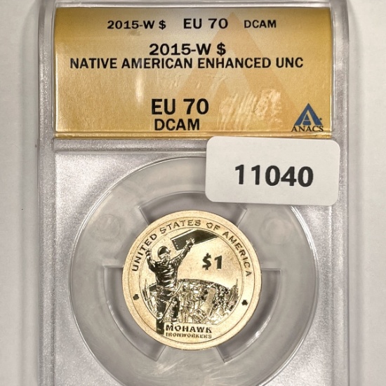 2015-W Native American $1 ANACS-EU70 DCAM