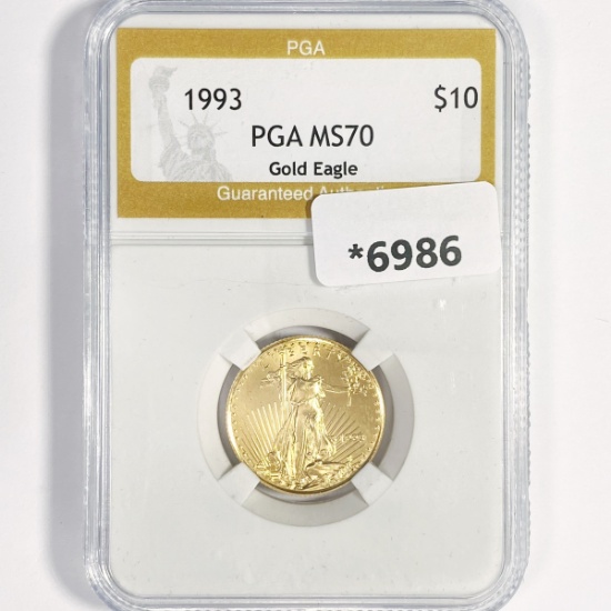 1993 $10 Gold Eagle PGA-MS70