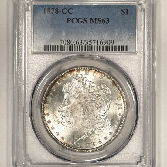 1878-CC Morgan Silver Dollar PCGS-MS63
