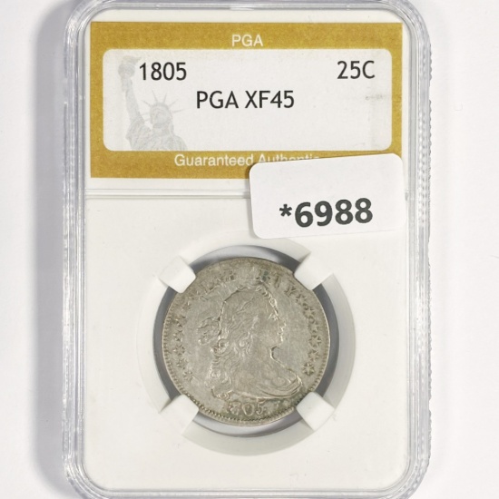1805 Draped Bust Quarter PGA-XF45