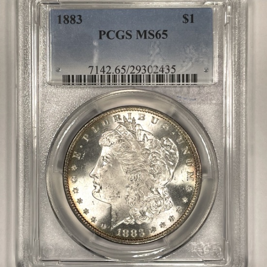 1883 Morgan Silver Dollar PCGS-MS65