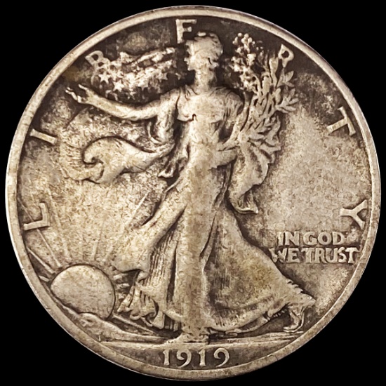 1919-S Walking Liberty Half Dollar LIGHTLY