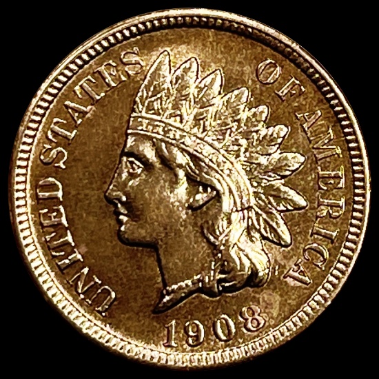 1908-S RD Indian Head Cent UNCIRCULATED